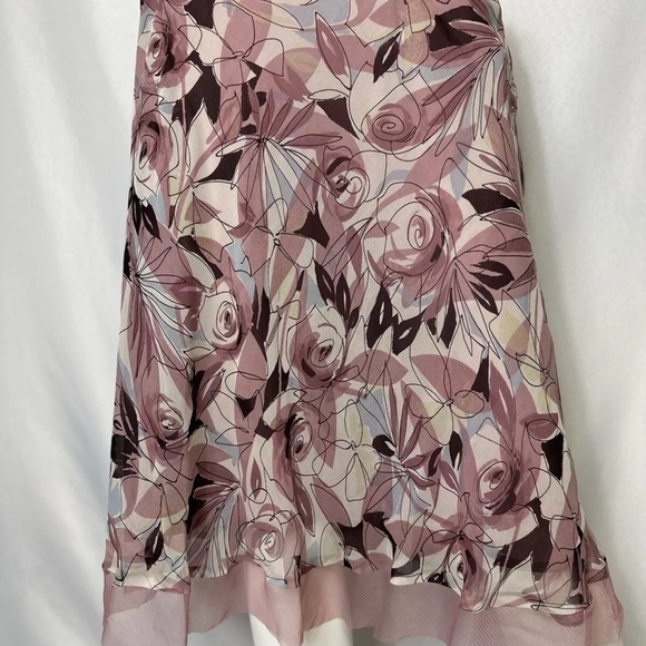 NWT NEW YORK CITY DESIGN SIZE 14 MULTICOLORED SILK SKIRT MSRP 50.00 - Picture 2 of 5